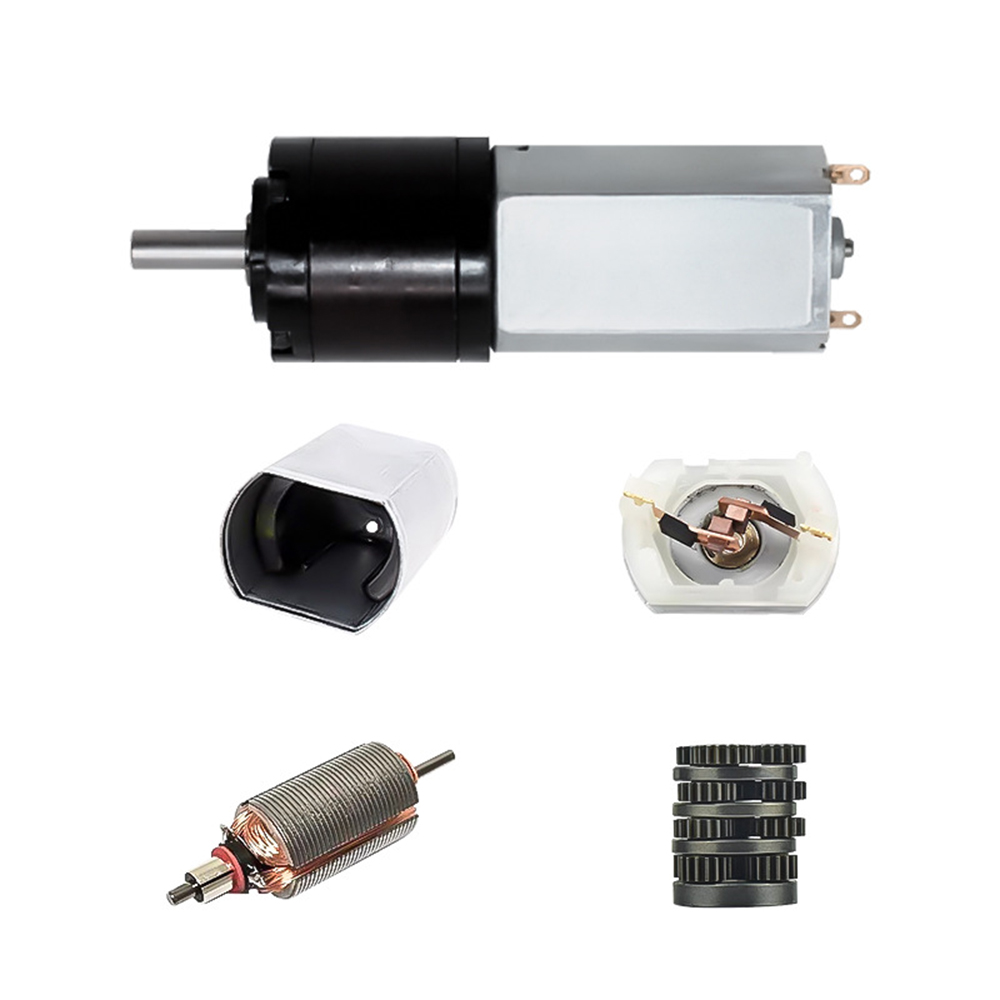 24V High-torque Gear Speed-adjustable Micro Low-speed DC Motor, Small Motor 22PGM180 Planetary 12V Gear Reducer Motor