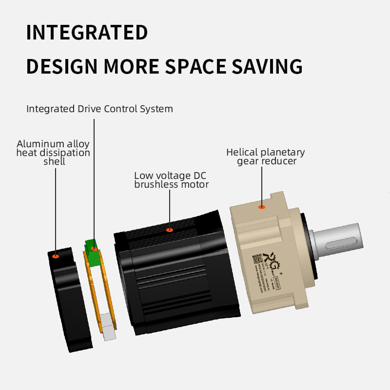 24V DC Planetary Reduction Servo Motor Low Voltage DC Motors Genre