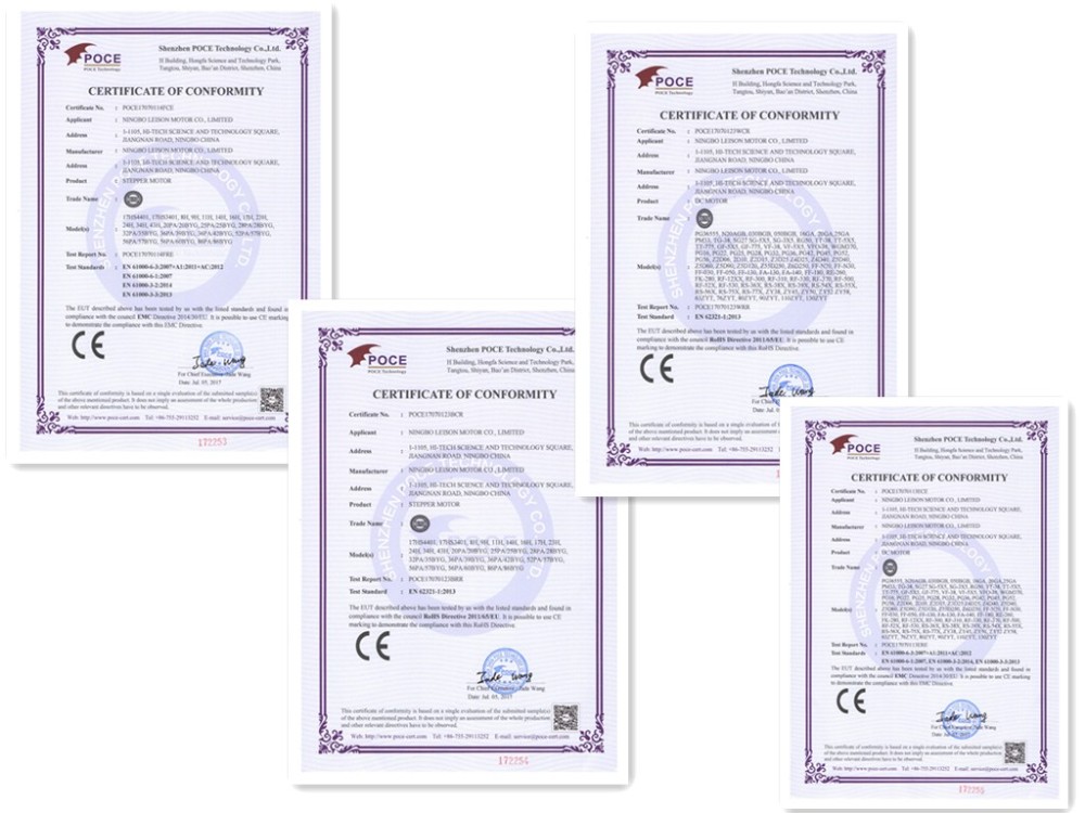 Certifications