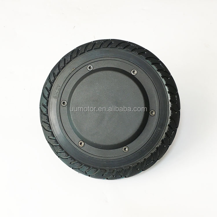 48V 500W Max Load 180kg 8 Inch Single Shaft Robot Wheel Servo Brushless Hub Motor with Encoder