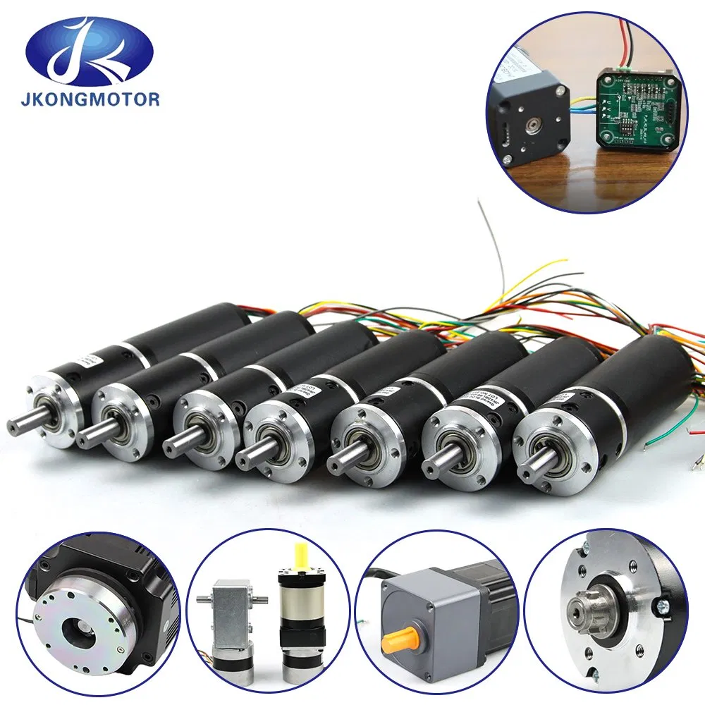 22mm 32mm 42mm 57mm 60mm 86mm 110mm 12V 24V 36V 48V 310V 10W-3000W DC Brushless or Brush DC Planetary Gear Motor with Planetary Gearbox /Brake /Encoder /Driver