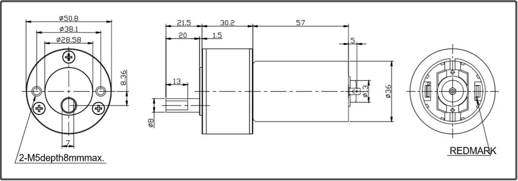 Motor Dimension Chart
