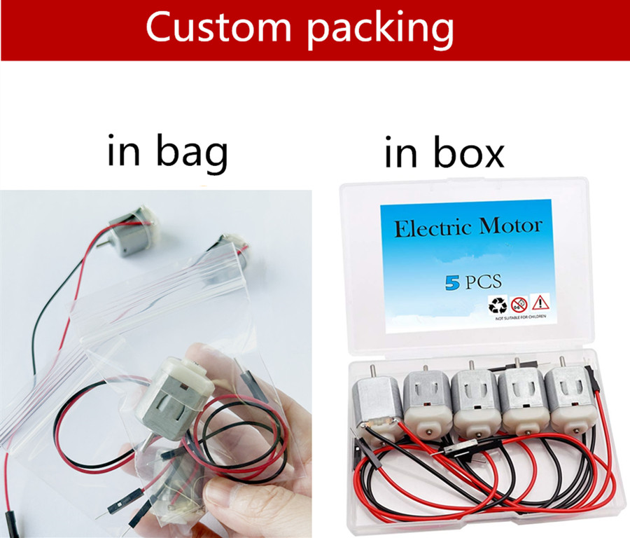AA Battery Powered High Speed 3V 130 DC Mini Toy Motor Low Voltage Educational DIY Science Hobby Accessory Electronic Accessory