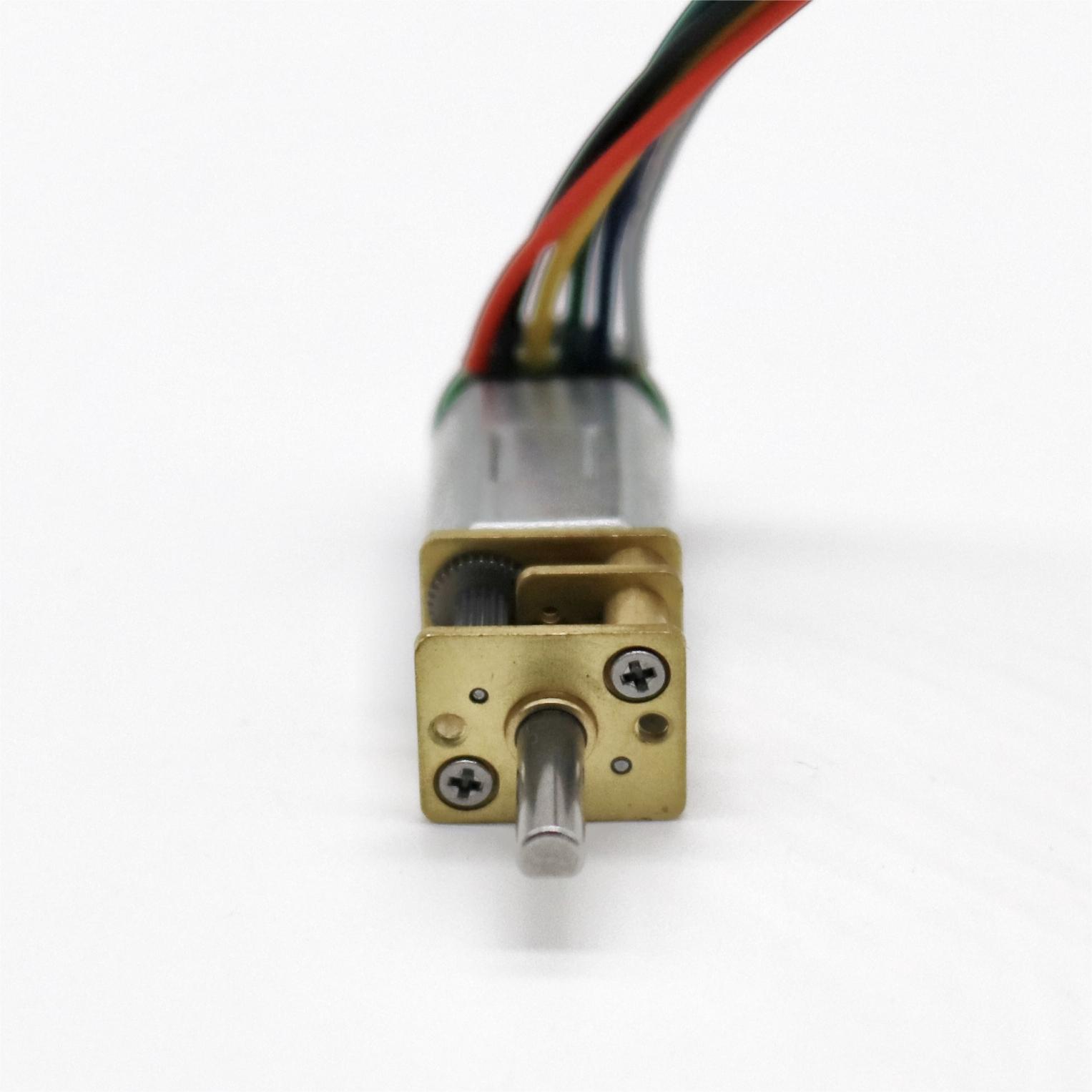 N20 Micro Encoder Motor Reducer 3V 6V DC Encoder Motor With Gearbox Hall Sensor Encoder 7ppr