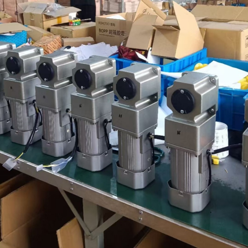 Miniature Belt Conveyor Flexible Installation Right Angle Small AC Gear Motor Motors
