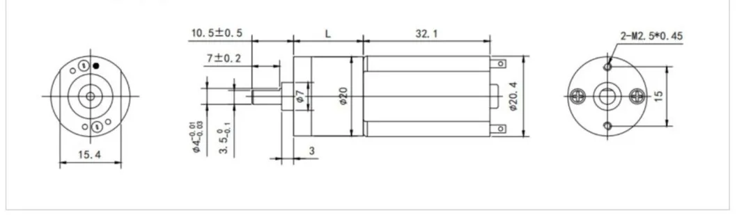 DC Motor Drawing