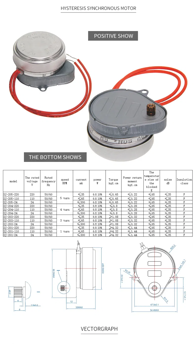 Synchronous Valve Motor details