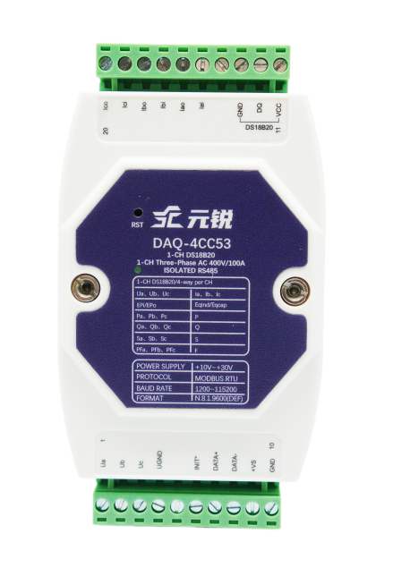 YMYS 3 Phase AC Voltage/Current/Power/Energy Meter 3 Channel 400V 100A Industrial Automation Data Acquisition Module RS485