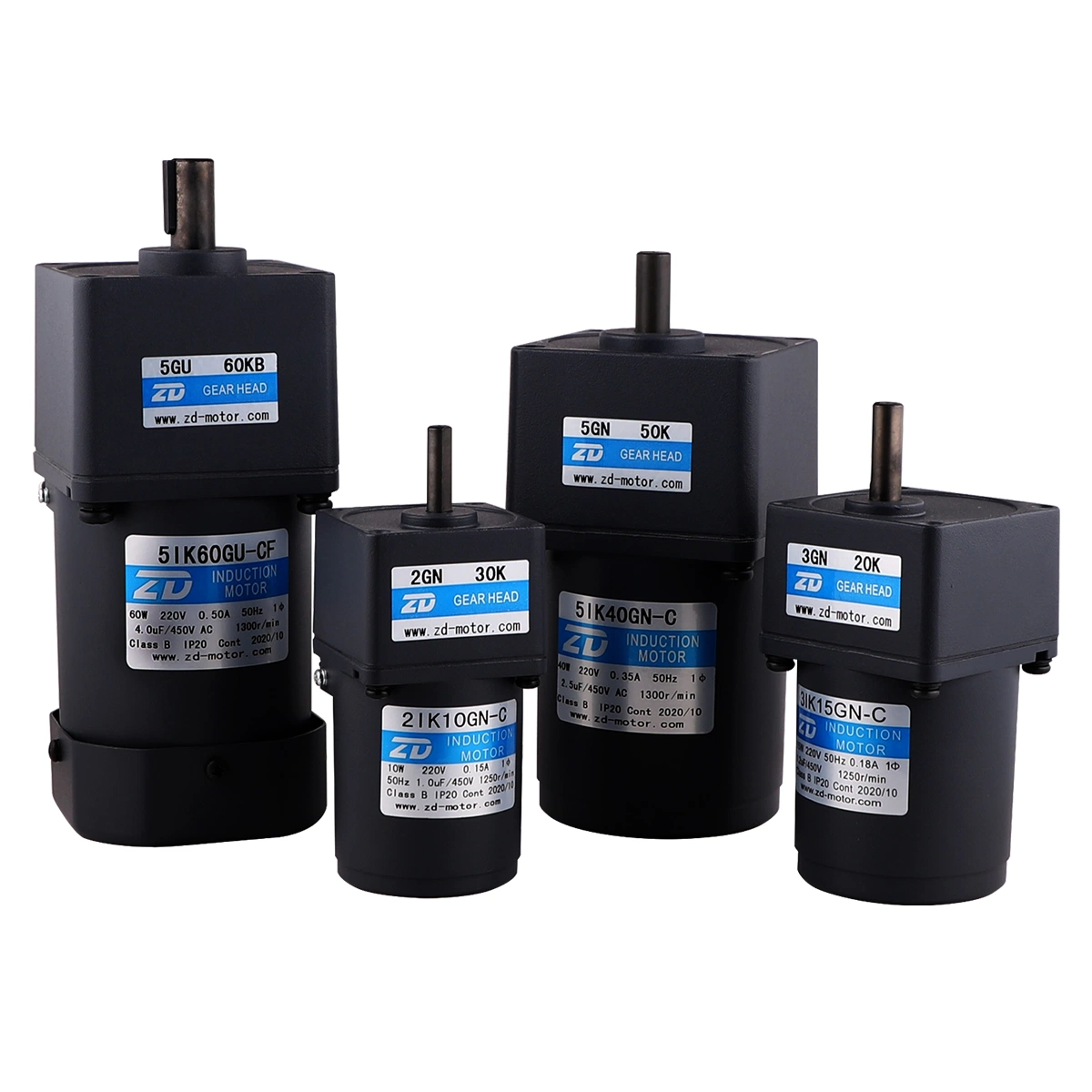 ZD Flange Size 60mm to 104mm &nbsp;10W 25W 40W 60W 90W 120W 200W 110V 220V Single Phase Three Phase Speed Control AC Induction Gear Motor