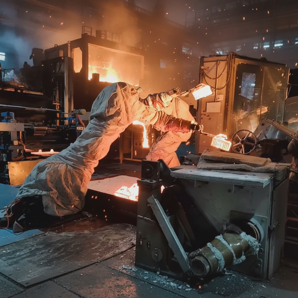 A Automated Pouring Robot &amp; Industrial Robotic Systems for Precision Casting Production Lines