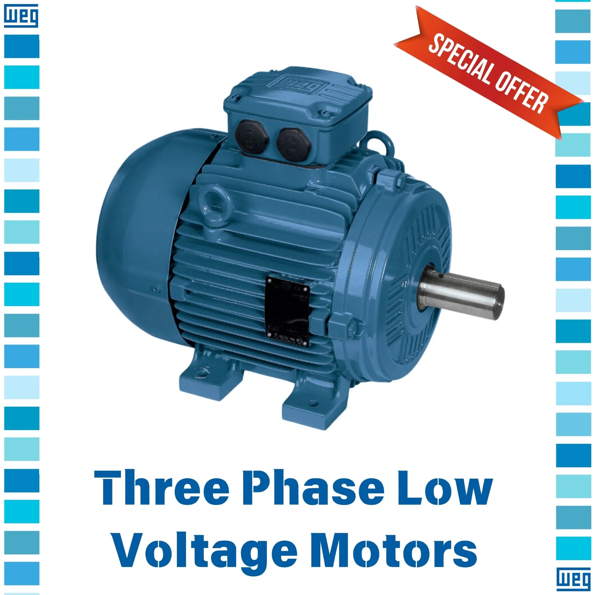 Low Voltage Three Phase Cage Asynchronous AC Electronic Motor, Suitable for Electric Cars and Boat Accessories