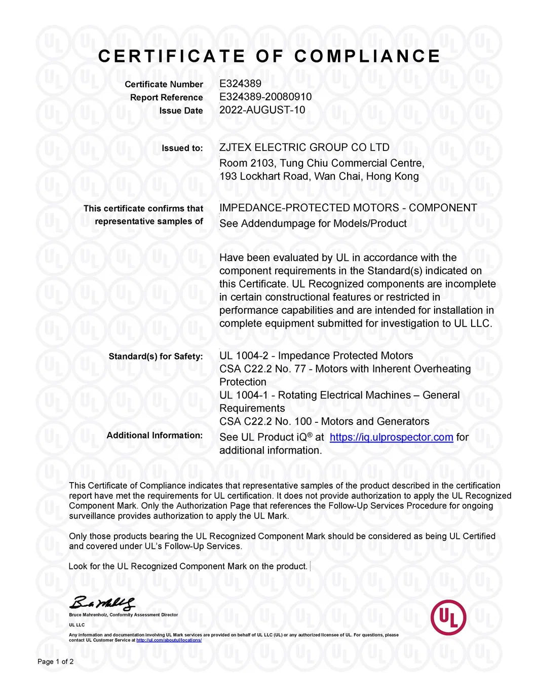 Certification 1