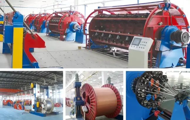 New Brainpower BRN630P-EN 75KW Inverter Motor Magnetic Brake Automatic Double Twist Bunching Winding Machine