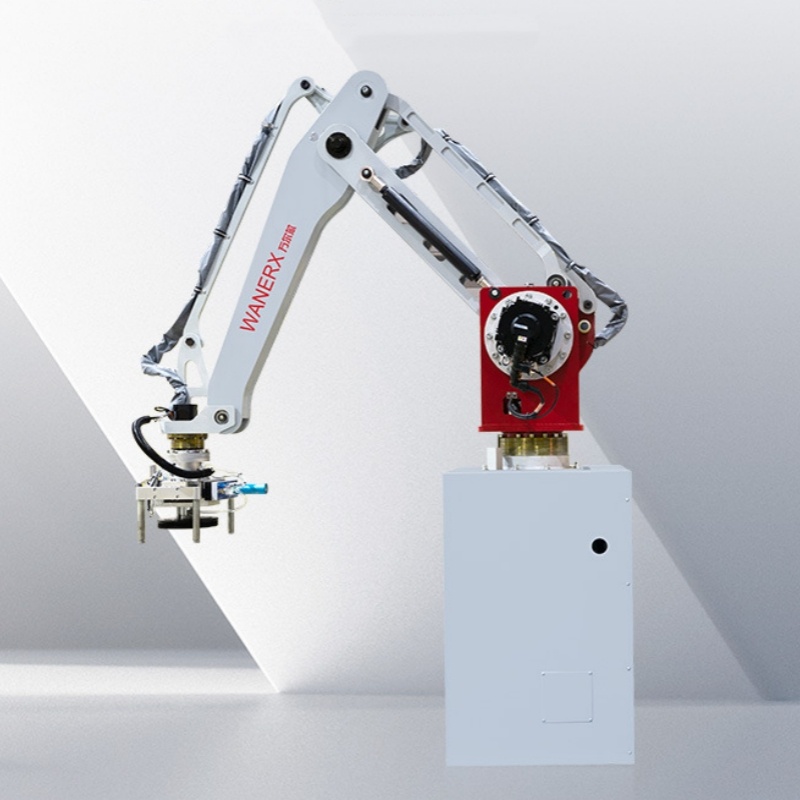 Industrial Electric High Speed Bag Palletizing System Automatic Robotic Arm For Case/Cartons Packaging With Wood Structure
