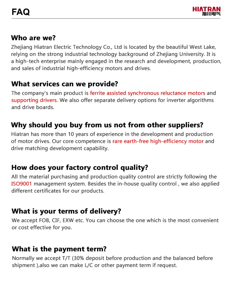 Technical Specifications Summary