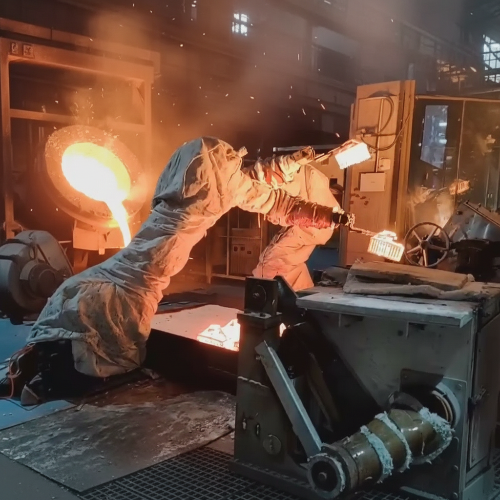 A Automated Pouring Robot &amp; Industrial Robotic Systems for Precision Casting Production Lines