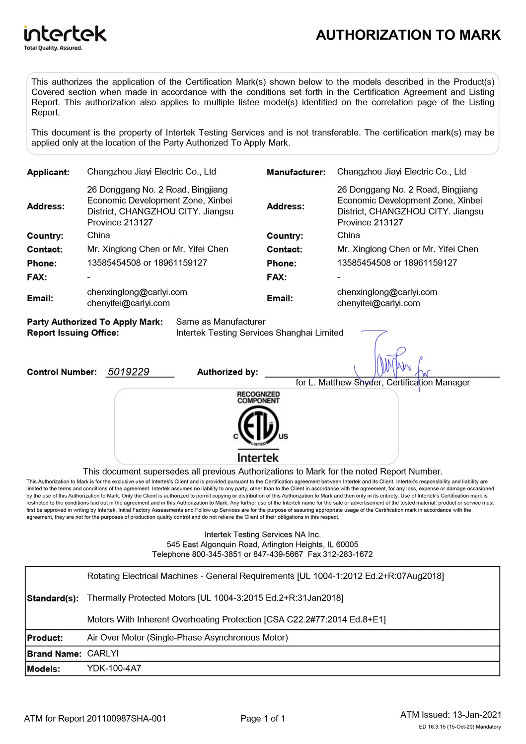 ETL Certification