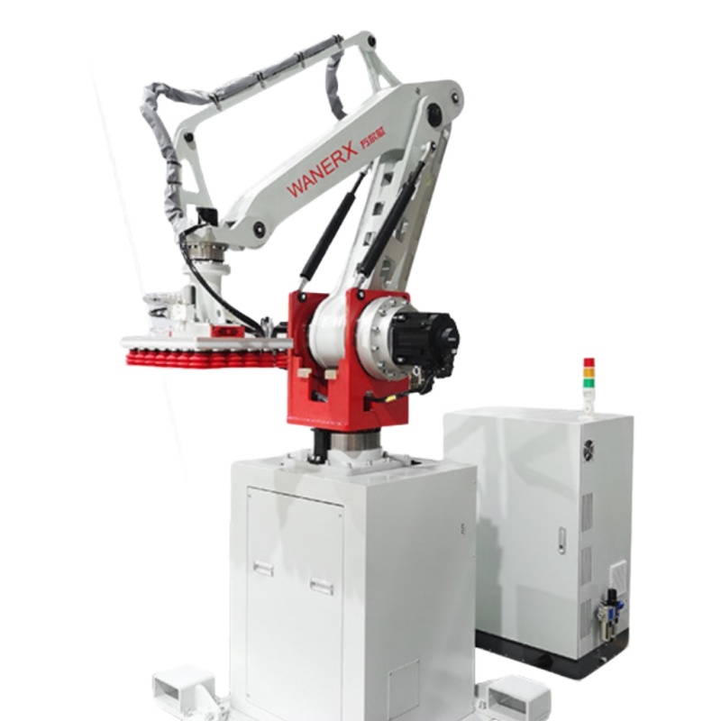 Industrial Electric High Speed Bag Palletizing System Automatic Robotic Arm For Case/Cartons Packaging With Wood Structure