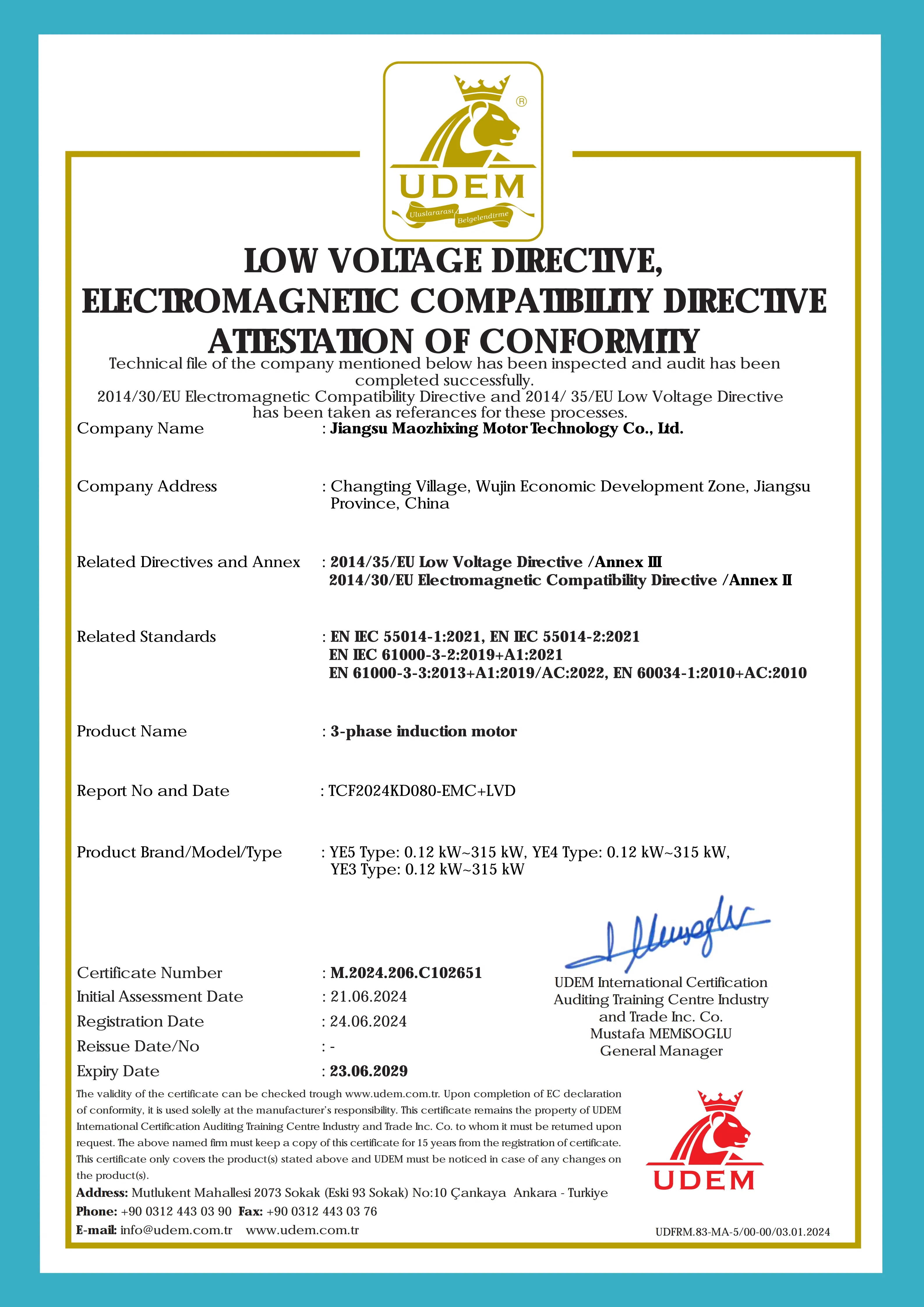 CE Certificate