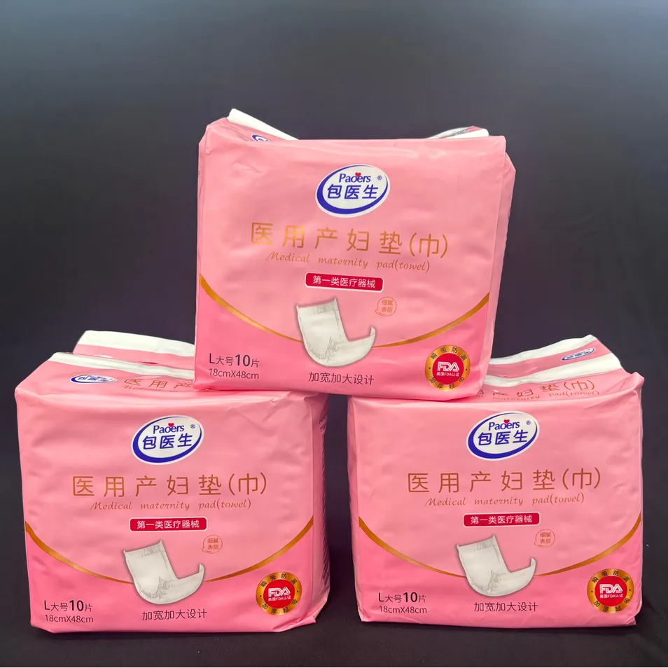 Absorvente descartável de alta absorção para maternidade, absorventes pós-parto após o parto