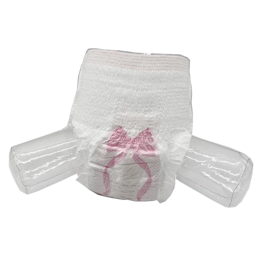 Fábrica da China 360 Calça descartável elástica feminina para menstruação OEM para uso pós-parto, calcinhas menstruais femininas