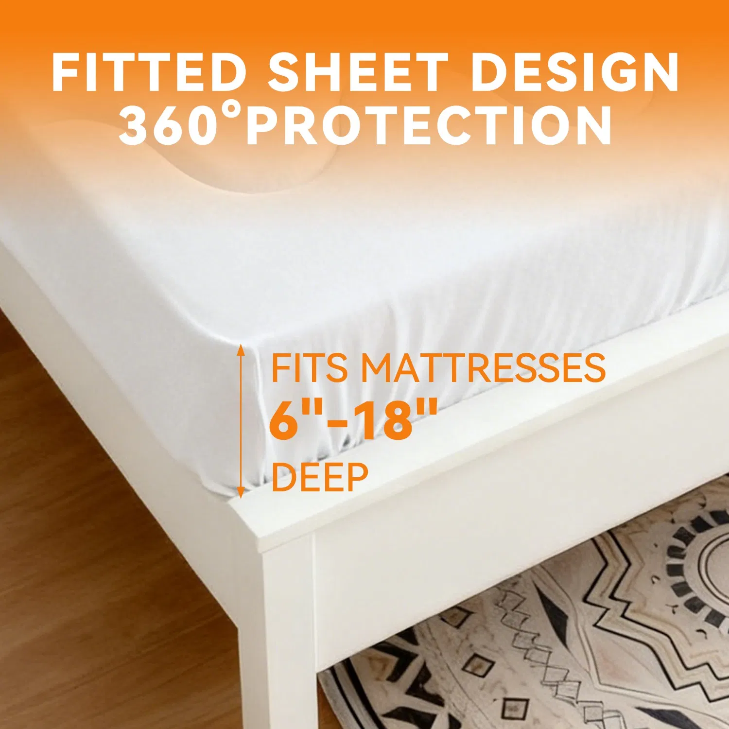 Protetor de Colchão Impermeável para Cama de Casal Premium - Antiderrapante e Lavável à Máquina