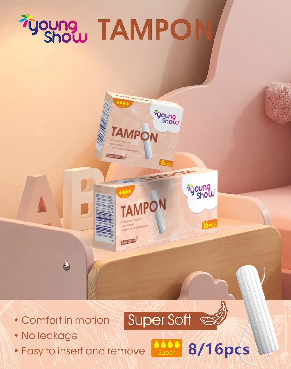 Tampons de Algodão Orgânico
