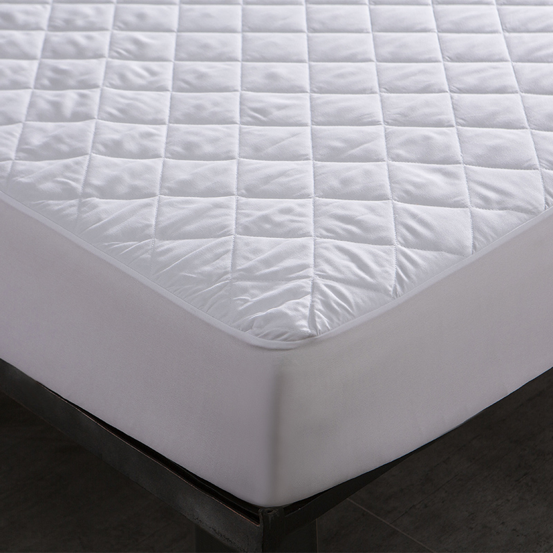 Protetor de Colchão com Design de Padrão de Diamante Personalizado por Atacadista, Tamanho Queen, para Hotel / Casa, com Saia Elástica de Profundidade Ajustada