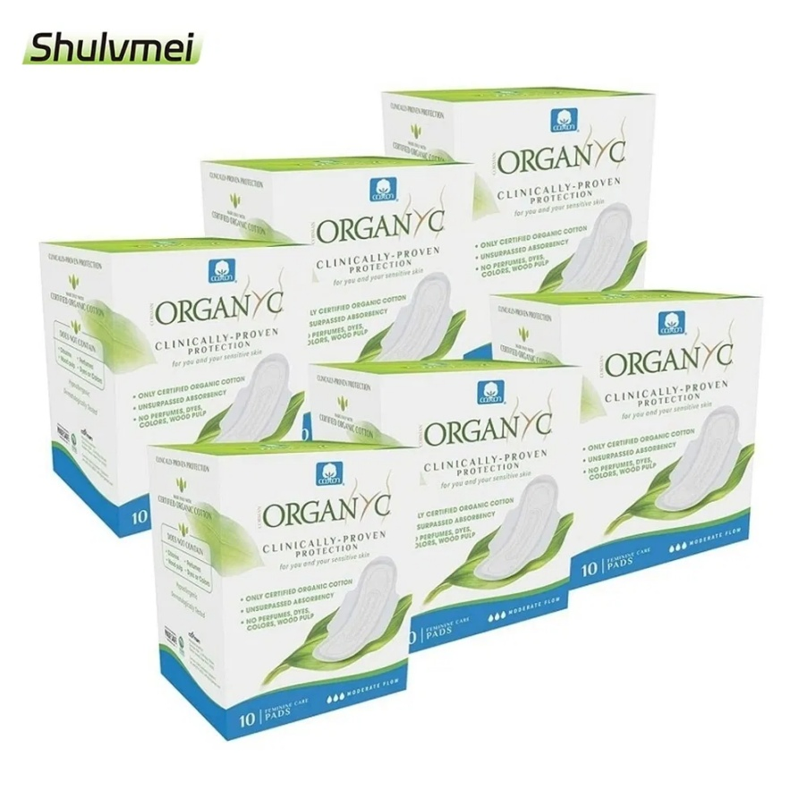 Toalete Feminina de Algodão Orgânico Seco de Bambu por Atacado para Mulheres, Super Alta Absorção, Ultra Fina, Reutilizável, Absorventes Menstruais de Higiene