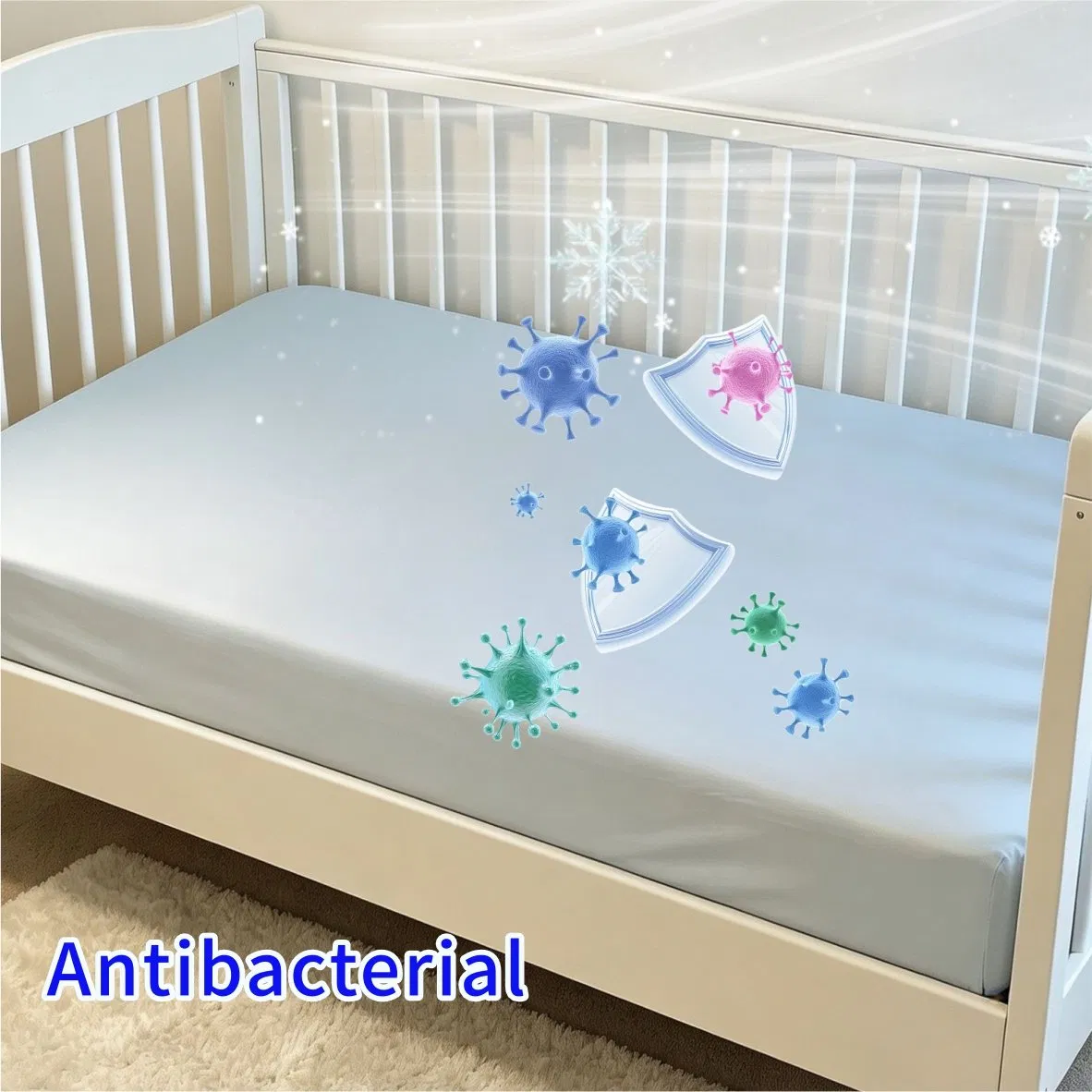 Protetor de Colchão Impermeável para Bebê para Berço e Cama de Criança