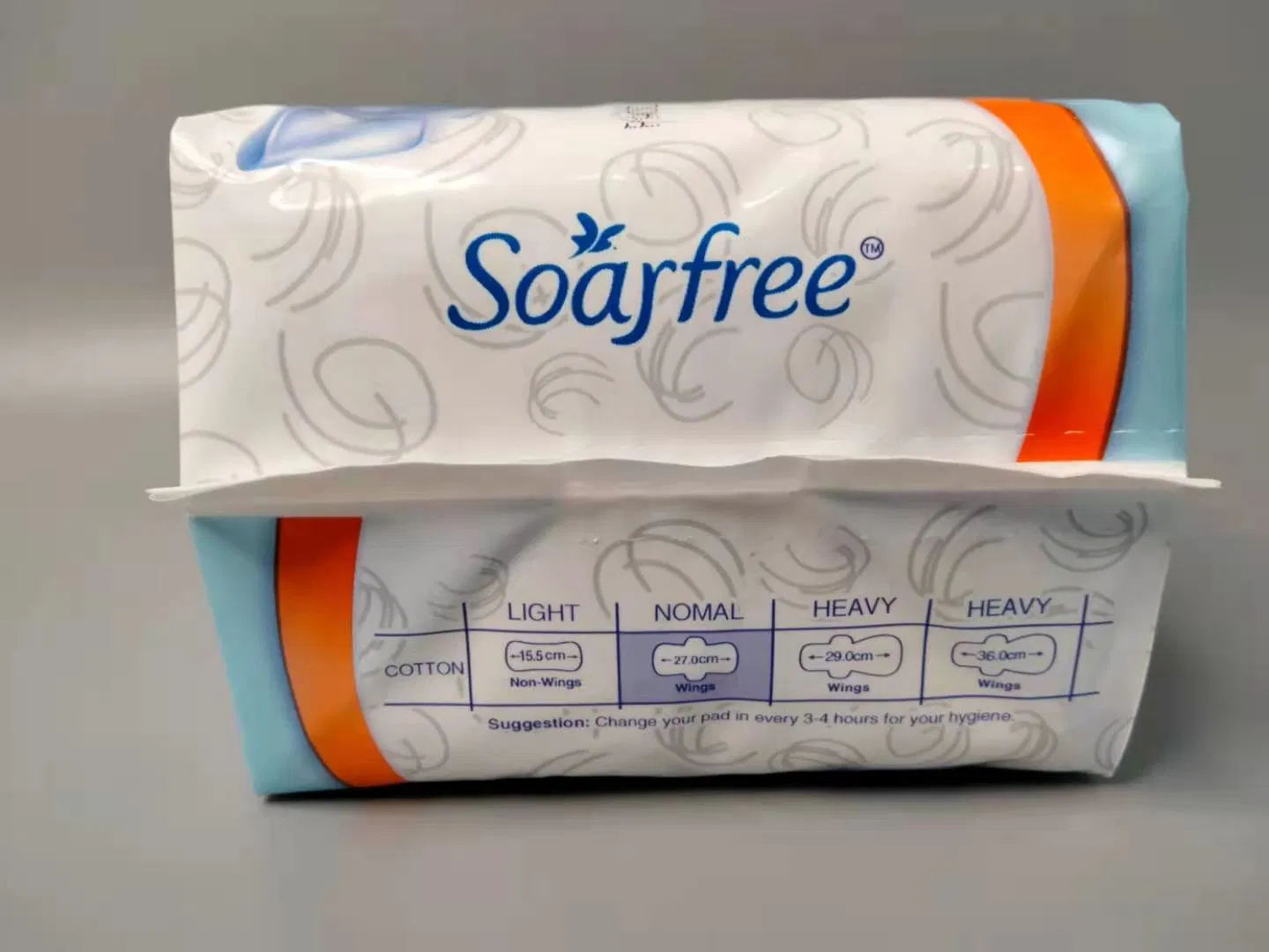 290mm Mulheres Almofada Sanitária Anion Fabricante Almofadas Reutilizáveis Menstrual Orgânica para Jovens Meninas