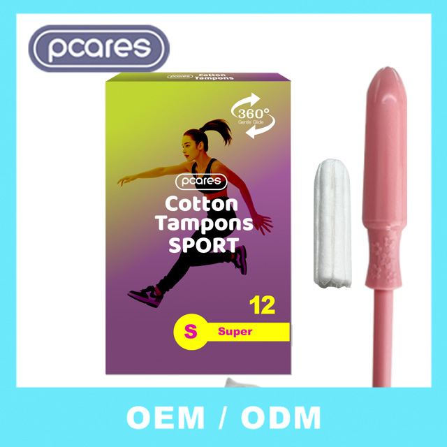 Tampons de Algodão Orgânico com Aplicador para Mulheres - Pronto para Enviar