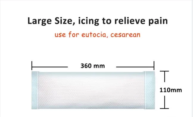 Produto feminino para alívio da dor e cicatrização de feridas após o parto, compressa fria perineal, absorvente higiênico
