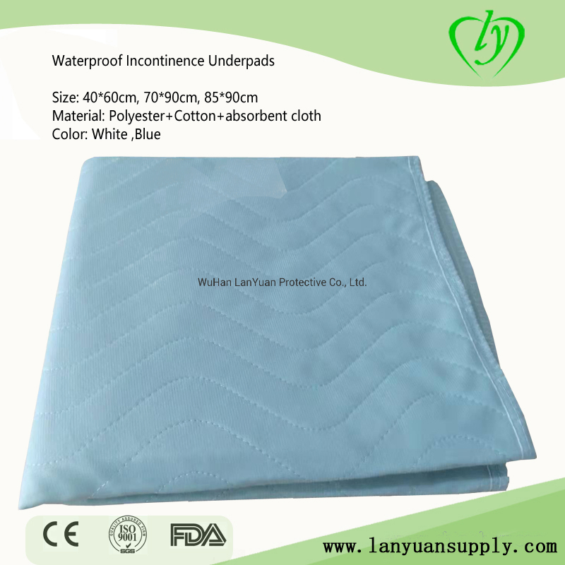 Protetor de cama reutilizável para incontinência, lavável e absorvente de urina