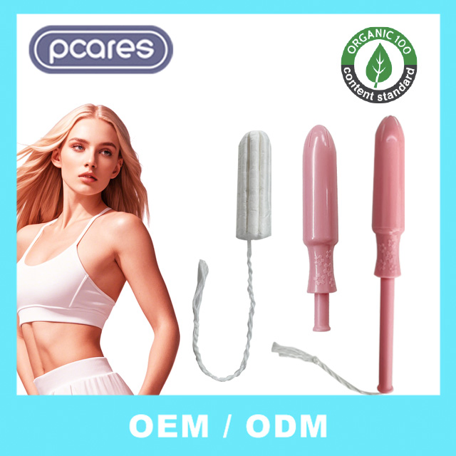 Tampons Super Absorventes OEM 100% Algodão Orgânico Viscose 100% Tampon ODM ODM