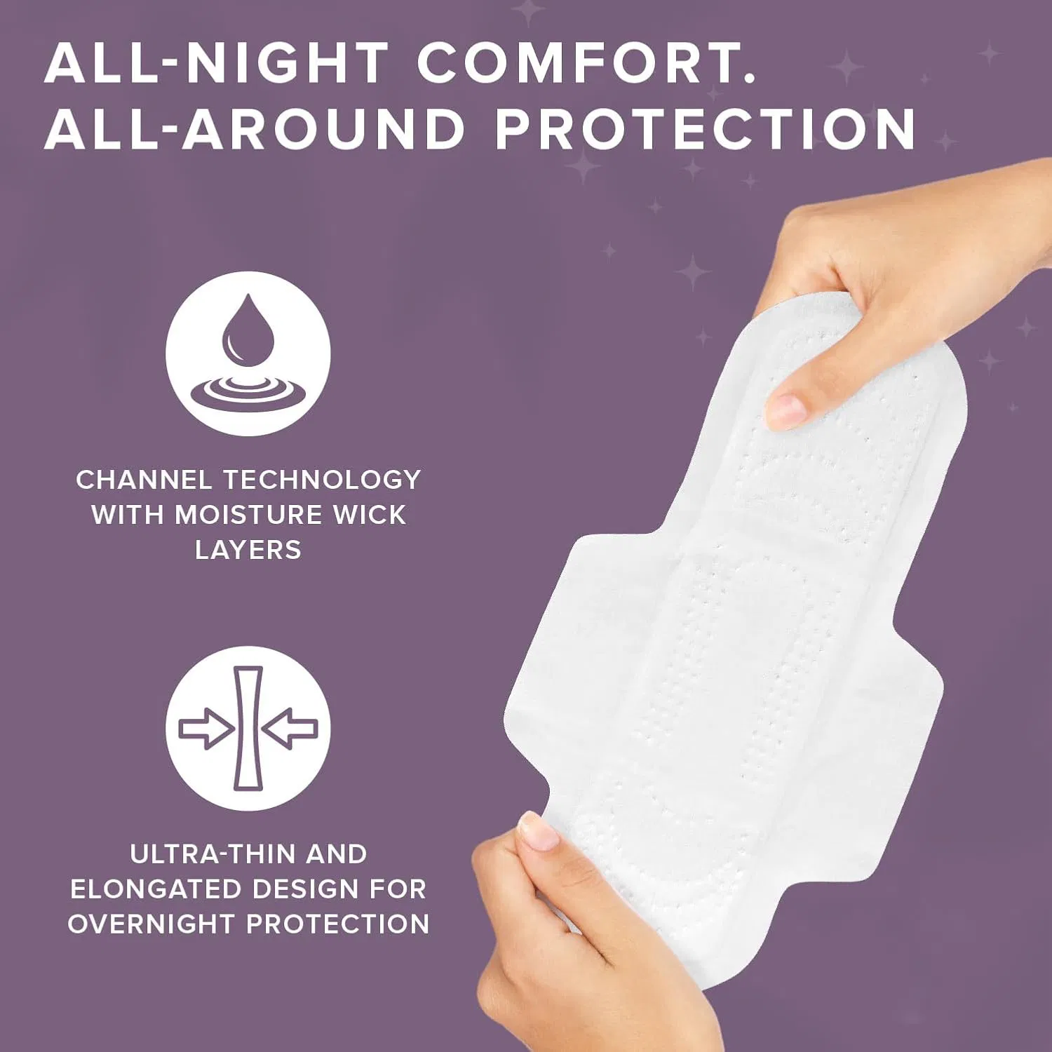 Absorventes menstruais respiráveis e sustentáveis para uso noturno