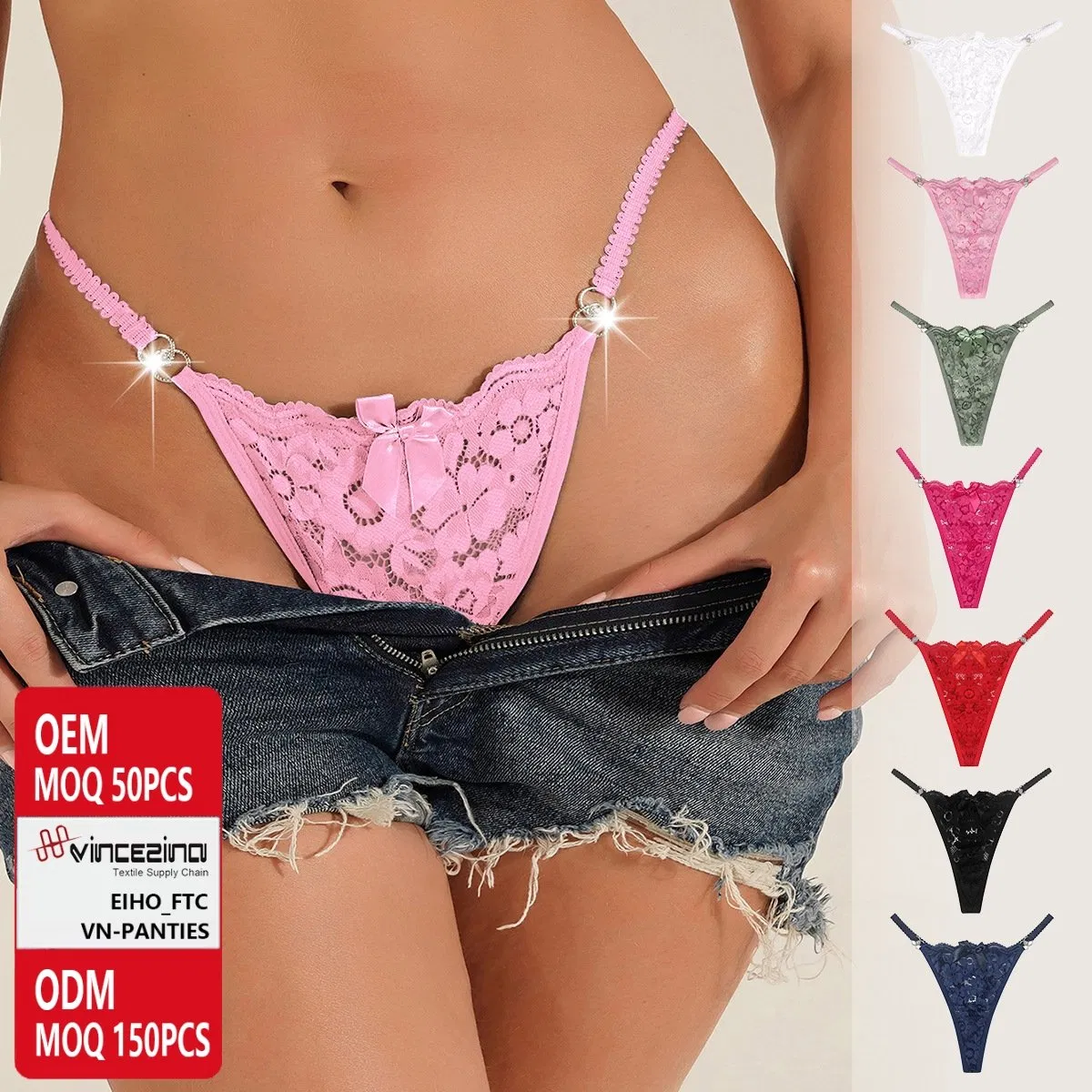 Calcinhas menstruais orgânicas de renda reutilizáveis e sem costura para mulheres