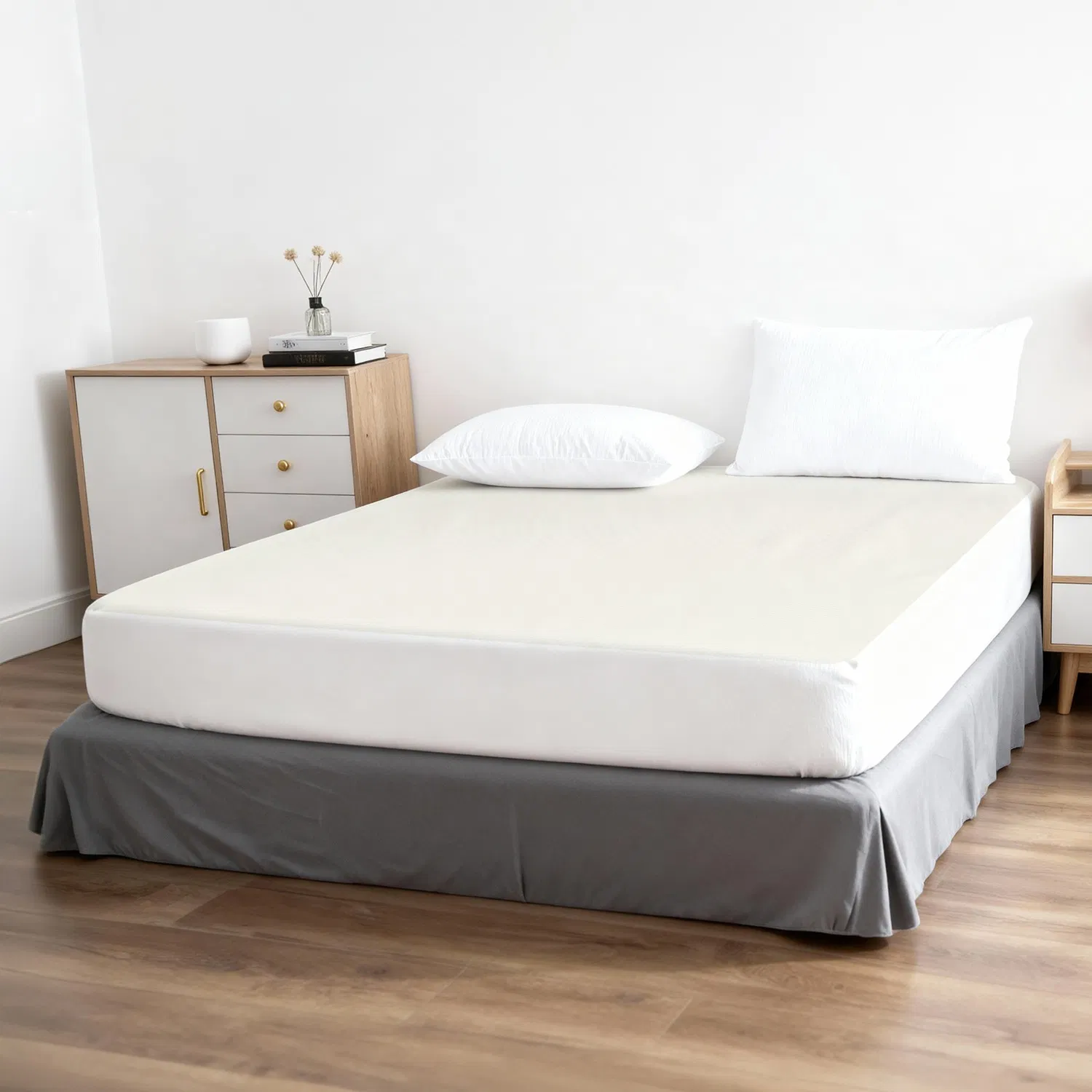 Protetor de Colchão Impermeável Premium King Size para Camas de Fundo Profundo