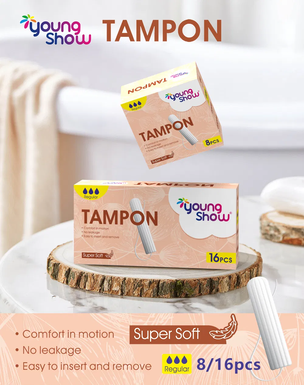 Tampons de Algodão Orgânico