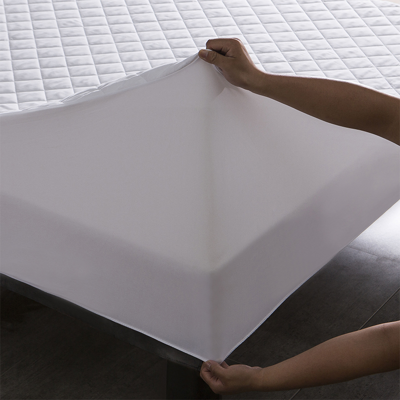 Fabricante Vendas por Atacado Protetor de Colchão Ajustável para Cama Queen Size com Design de Diamante Personalizado e Saia Elástica de Profundidade