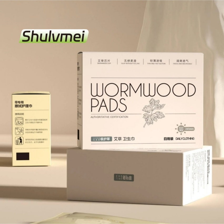 Séries Elegantes Super Absorventes Ultra Finos de Algodão Macio para Noite Absorventes Sanitários