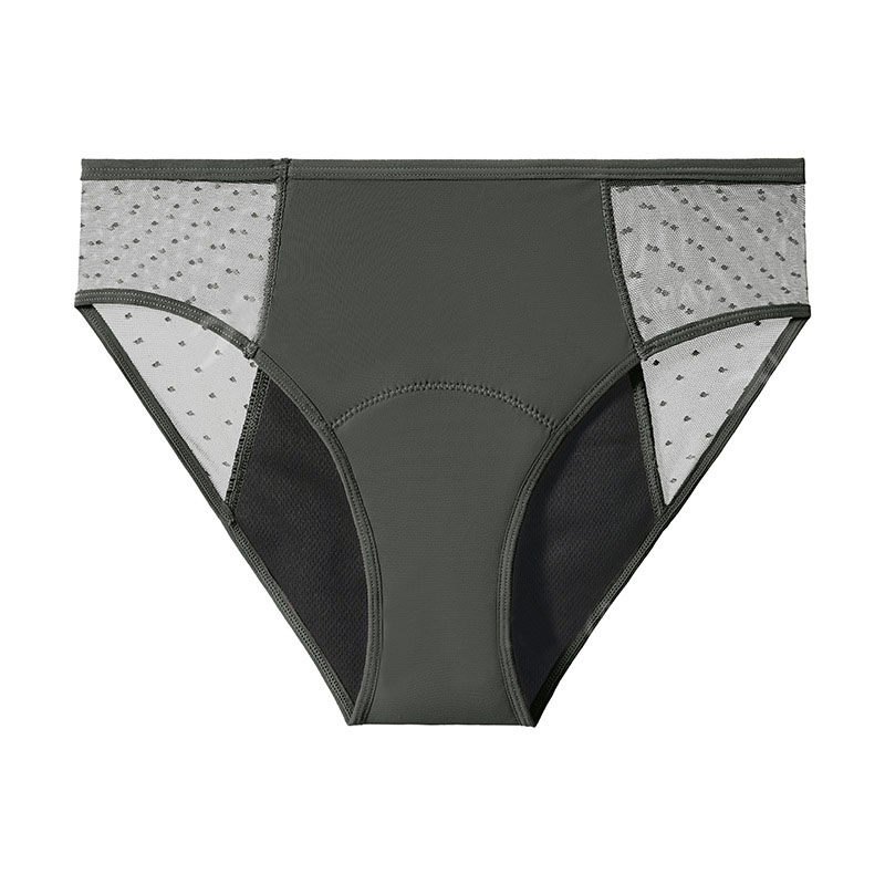 Intiflower 9240 Calcinhas Menstruais Sexy de Malha Alta Absorção e à Prova de Vazamentos para Mulheres