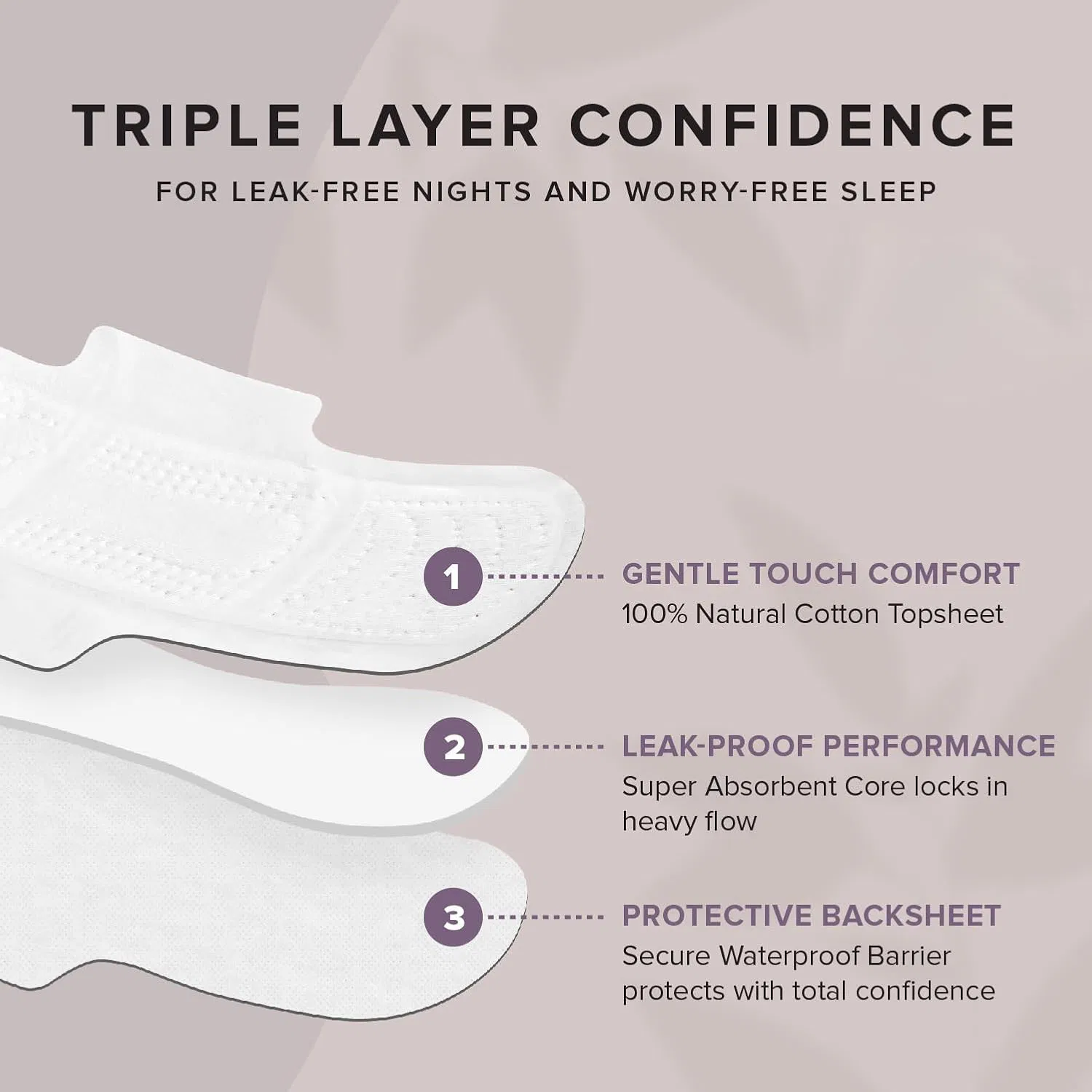 Absorventes menstruais respiráveis e sustentáveis para uso noturno