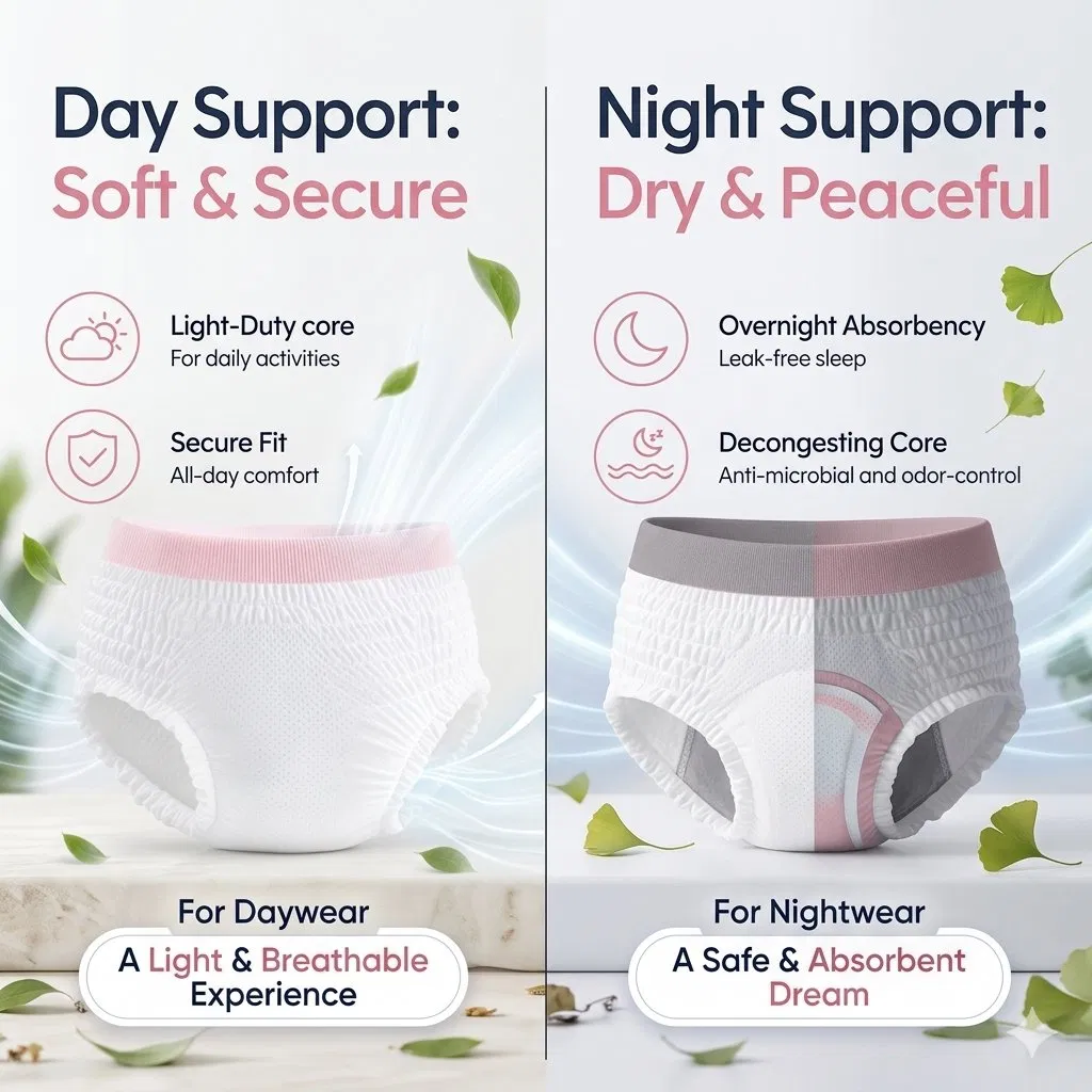 Calcinhas menstruais ultra finas de cintura baixa, alta absorção, respiráveis e à prova de vazamentos, ODM OEM fabricadas na China