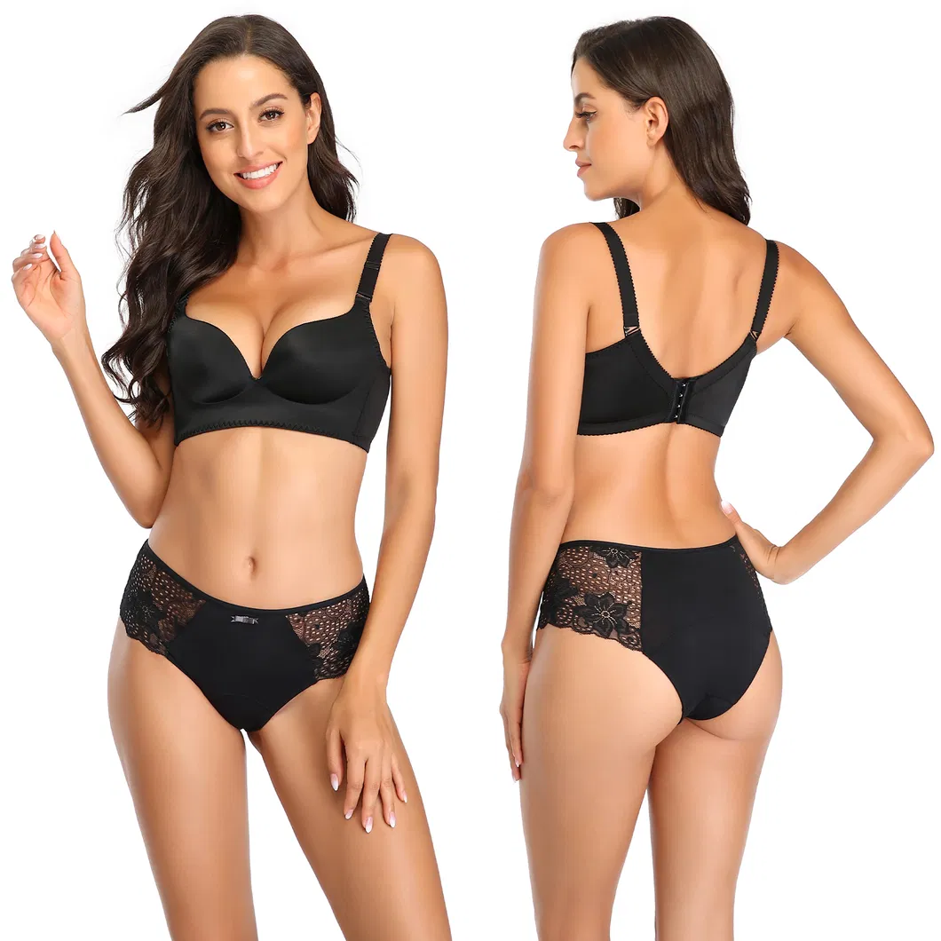603 4 Camada de Absorção Calça de Bamboo Incontinência à Prova de Vazamento Cueca para Menstruação Noturna Fluxo Pesado Período Calcinhas Menstruais