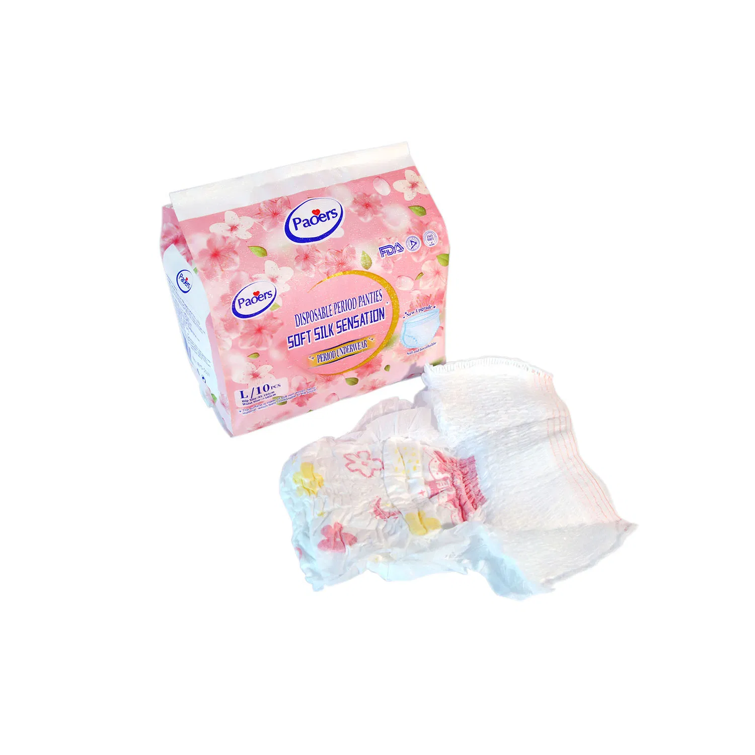 Calças menstruais externas, suaves e respiráveis, para uso noturno, calcinhas higiênicas femininas
