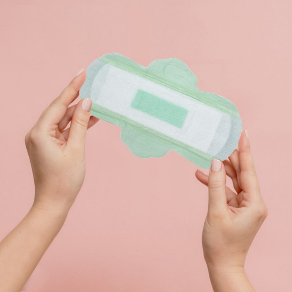 Toalhas Higiênicas de Algodão Puro para Mulheres, Grande Capacidade, Longa Duração, Asas Antiderrapantes, Núcleo de Rápida Absorção
