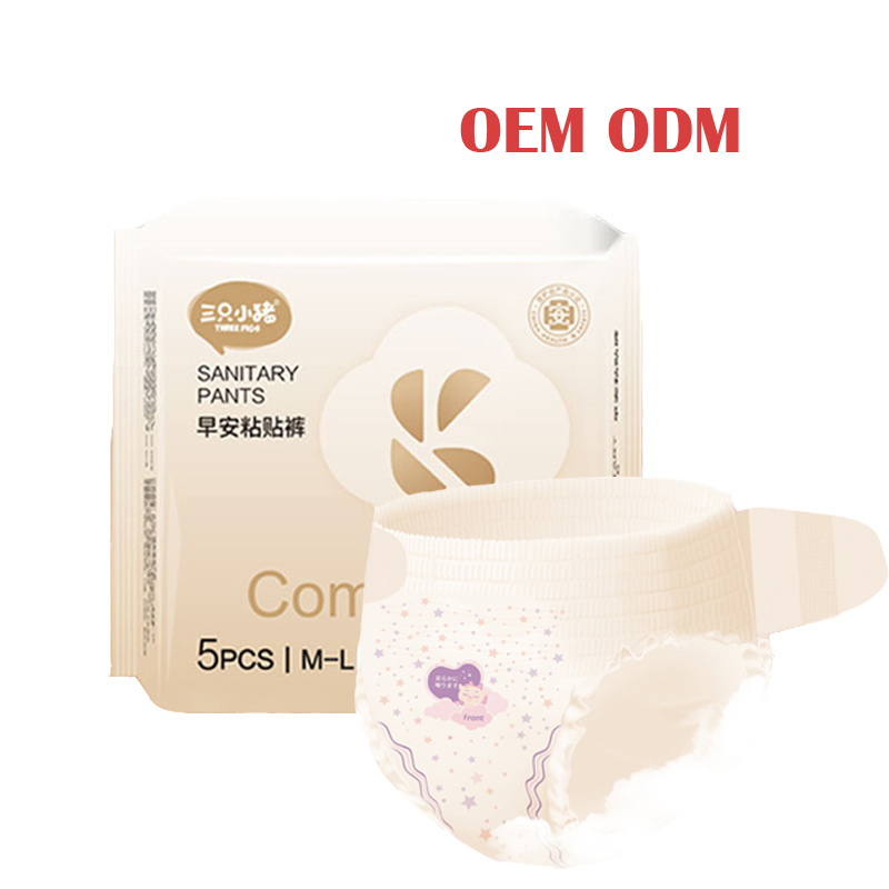 Calcinhas menstruais ultra finas e respiráveis com barreiras laterais seguras