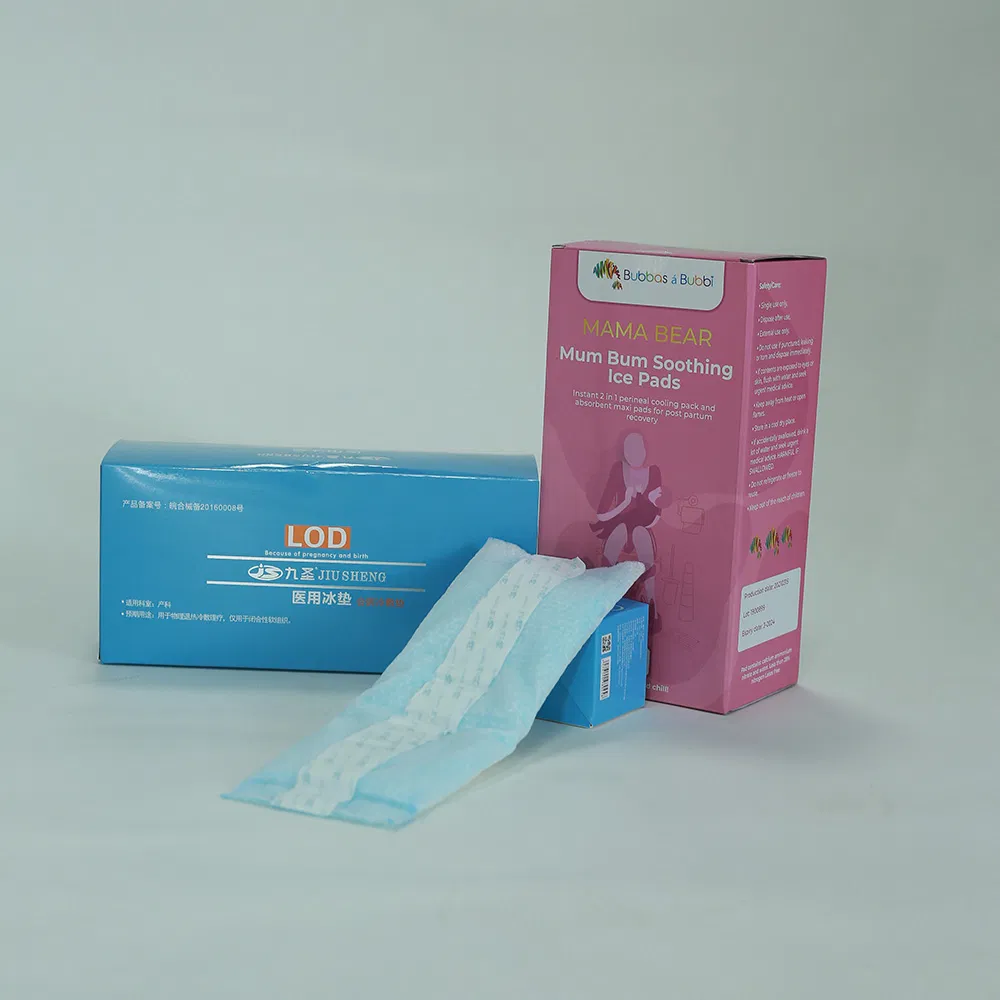 Almofada Menstrual Descartável de Preço Personalizado com Resfriamento Instantâneo de Gel de Gelo Perineal, Almofada Fria Médica Não Tecida para Hospital