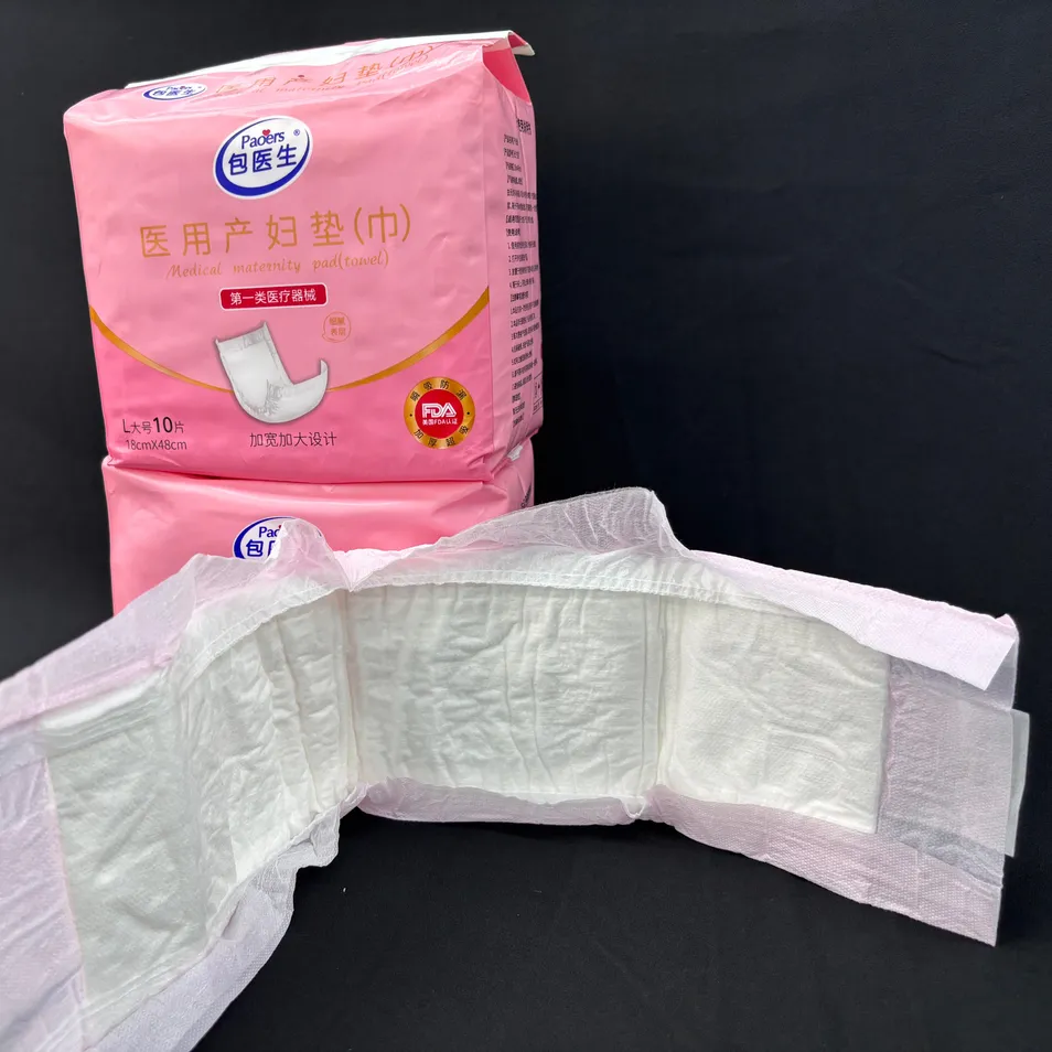 Absorvente descartável de alta absorção para maternidade, absorventes pós-parto após o parto